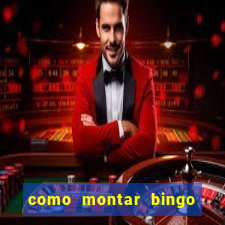 como montar bingo brinquedos toia